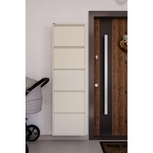 Ceha 5'li Metal Ayakkabılık -  Krem