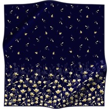 Vissona Twill Ipek Eşarp Lacivert 51776-0033