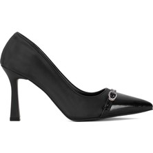 Ayakkabı Fuarı Elit Mst1385V Kadın Klasik Topuklu Ayakkabı Siyah