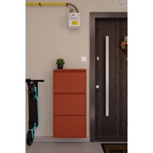 Ceha 3'lü Metal Ayakkabılık - Taba