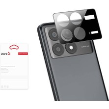 noktaks - Xiaomi Poco X6 Pro - Kamera Koruyucu 3D Kamera Camı - Şeffaf - T31814