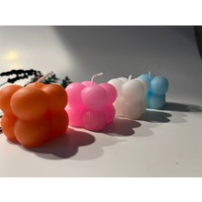Optimum Mum Bubble Mini Beyaz Mum 3,5x3,5  cm  Dekoratif Hediyelik Söz Nişan Kına Nkah Mumu 10 Adet