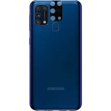noktaks - Samsung Galaxy M31 - Kamera Lens Koruyucu 3D Kamera Camı - Şeffaf - T17361