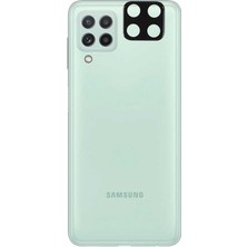 noktaks - Samsung Galaxy M22 - Kamera Lens Koruyucu 3D Kamera Camı - Şeffaf - T20683