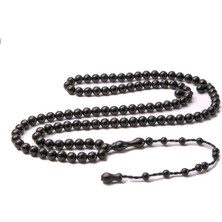 Tesbihkenti Siyah Renk Orta Boy 99'luk Kuka Namaz Tesbihi