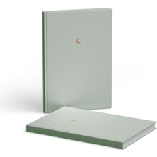 Hardcover Çizgisiz Yeşil 2 Adet 13X21 cm Defter (Küçük Ay)
