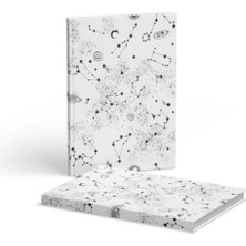 Hardcover Çizgili Beyaz 2 Adet 13X21 cm Defter