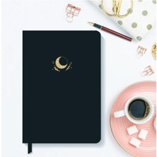 Sert Kapak Noktalı Defter Koyu Lacivert 13,5X20 cm