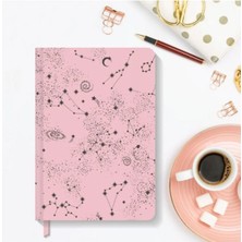 Hardcover Çizgili Pink 13X21 cm Defter