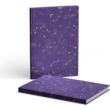 Akıllı Adam Yayınları Hardcover Çizgili Mor Defter 13X21 cm 1 Adet Çok Renkli Sert Kapak Tasarım