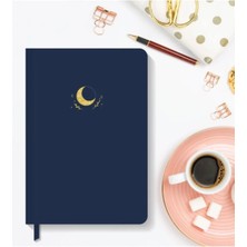 Hardcover Noktalı Lacivert 13X21 cm Defter