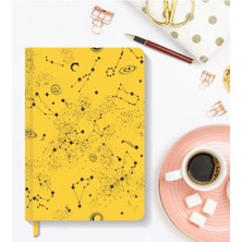 Hardcover Çizgili Yellow 13X21 cm Defter