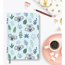 Hardcover Çizgili Koala 13X21 cm Defter