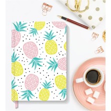 Hardcover Çizgili Pineapple 13X21 cm Defter