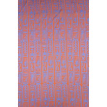 Sardo Kumaş Geometrik Desenli Dijital Baskılı Şifon Saten Kumaş / En 1,50  cm  - Elbise , Perde ve Kırlent