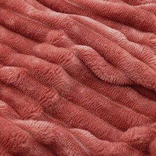 Merinos Fitilli peluş Nevresim Takımı Tek Kişilik kremit renk