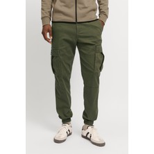 Jack & Jones Erkek Jpstkane Rahat Kalıp Kargo Pantolon 12268261 Haki