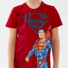 SuperMan L1560-3 Erkek Çocuk Alt Üst Takım Kırmızı