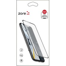 ZORE Apple iPhone Xs 5.8 Ekran Koruyucu Mat Seramik Koruma Siyah