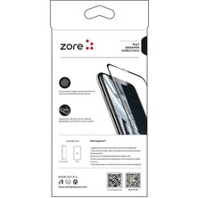 ZORE Apple iPhone Xs 5.8 Ekran Koruyucu Mat Seramik Koruma Siyah