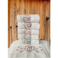 Fiesta Elegance Serisi Bambu Krem El Işi  Kutulu 6 Adet 50 x 90  cm