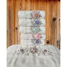 Fiesta Elegance Serisi Bambu Krem El Işi  Kutulu 6 Adet 50 x 90  cm