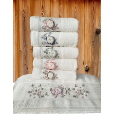 Fiesta Elegance Serisi Bambu Krem El Işi  Kutulu 6 Adet 50 x 90  cm