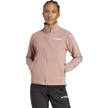 W mt Ess Fz Fl      Warcl Pudra Kadın Fermuarlı Sweatshirt
