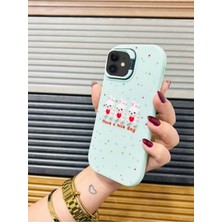 Iphone 11 Uyumlu Stantlı Pembe 3D Tavşanlı Telefon Kılıfı