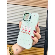 Iphone 11 Uyumlu Stantlı Pembe 3D Tavşanlı Telefon Kılıfı