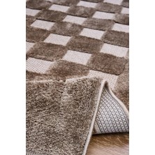 Decofloor Halı Apex Orion 4212 Kahverengi Kabartmalı Modern Makine Halısı