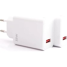 Poco M5S Uyumlu 33W Süper Hızlı Şarj Aleti Seti Şarj Adaptörü ve USB To Type-C Kablo