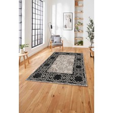 Napoli Home  Klasik Afgan Motifli Baskılı Yıkanabilir Kaymaz Yolluk Mutfak Salon Halısı, Klasik-63-Bej,