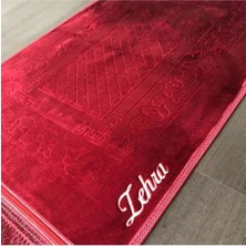 Kadife Damat Gelin Bohça Kişiye Özel Isimli Kabartma Namazlık Lüx Seccade