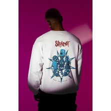 Sevbano We Are Not Your Kind Yazılı Unisex Oversize Slipknot Müzik Grubu Sweatshirt