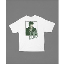 Sevbano Fight Club 1999 Tyler Durden Baskılı Unisex Tişört, Oversize Film Tişört