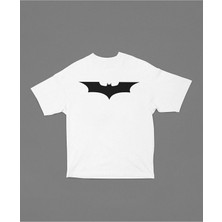 Sevbano Batman Logo Baskılı Unisex Oversize Tişört