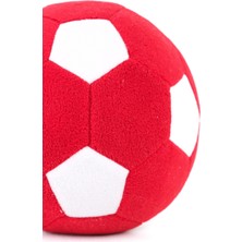 Peluş Oyuncak Top Sparka Peluş Taraftar Futbol Topu 20CM – Kırmızı Beyaz
