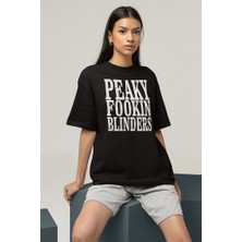 Sevbano Peaky Fookin Blinders Dizi Baskılı Unisex Oversize Peaky Blinders Tişört