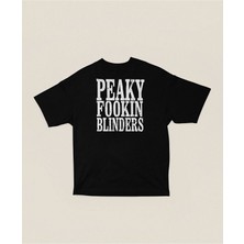Sevbano Peaky Fookin Blinders Dizi Baskılı Unisex Oversize Peaky Blinders Tişört
