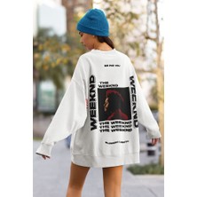Sevbano The Weeknd Şarkıcı Baskılı Unisex Oversize Rapper Sweatshirt