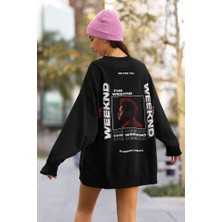 Sevbano The Weeknd Şarkıcı Baskılı Unisex Oversize Rapper Sweatshirt