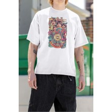 Sevbano Lonely Hearts The Beatles Baskılı Unisex Oversize Tişört