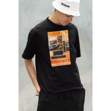 Sevbano Stand In My Way. I Dare You. Breach Baskılı Unisex Oversize Vvalorant Tişört