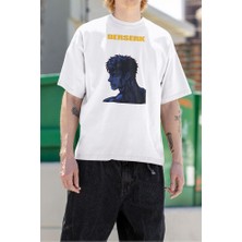Sevbano Berserk Baskılı Unisex Oversize Anime Tişört