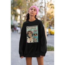 Sevbano Britney Spears Baskılı Unisex Oversize Şarkıcı Sweatshirt