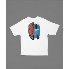 Sevbano Örümcek Adam 2 Film Afişi Baskılı  Tişört, Oversize Marvel Tişört