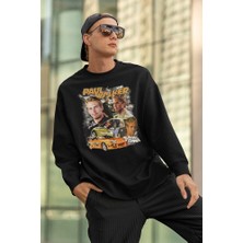 Sevbano Paul Walker Film Karakteri Baskılı Unisex Oversize Hızlı ve Öfkeli Sweatshirt