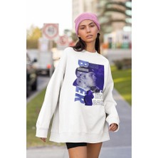 Sevbano Justin Bieber He Is Back Yazılı Unisex Oversize Şarkıcı Sweatshirt