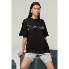 Sevbano Anime Dizi Death Note Baskılı  Oversize Tişört